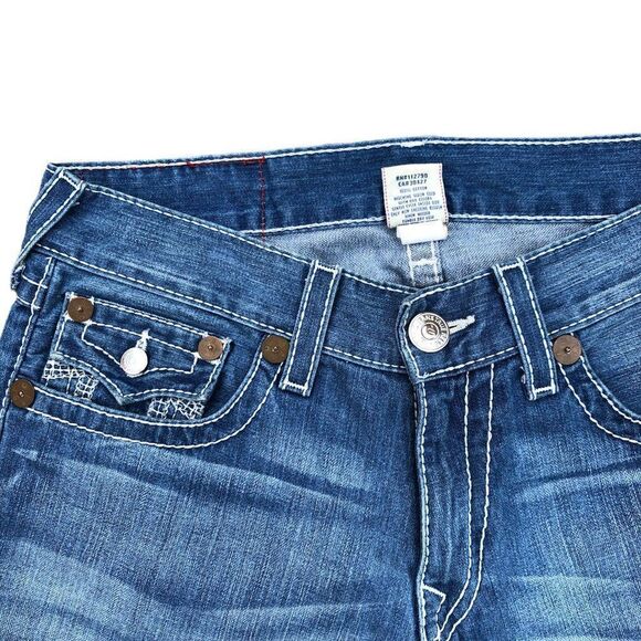 True Religion Jeans Size 34 JOEY BIG T Blue - Picture 2 of 8